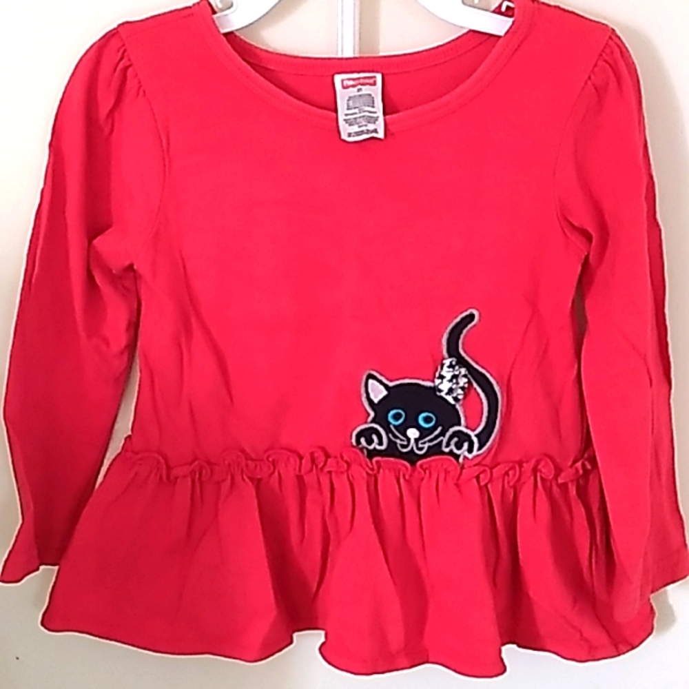 2T RED long-sleeve Tunic